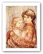Cora and Linda by Edna Hibel 12"x16" Art Print Poster