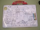 Scribble/Doodle Mat 'Rapunzel' Color on and Wipe Off