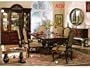 All new item 7 pc cherry brown finish wood Antoinette dining table set