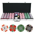 NexGen PRO Classic Style 500-Chip Poker Set with Aluminum Case - 9 g.