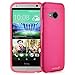 Fosmon DURA-FROST Smooth Durable & Flexible Slim Fit TPU Case Cover for HTC One Remix (HTC One Mini 2) (Hot Pink)