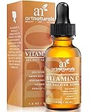 ArtNaturals Enhanced Vitamin C Serum with Hyaluronic Acid 1 Oz - Top Anti Wrinkle, Anti Aging & Repairs Dark Circles, Fades age spots & Sun Damage - 20% Vitamin C Super Strength - Organic ingredients