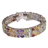 Handmade Bracelets Sterling Silver Multi Gemstone Jewellery Dia 2.3 inches (brclt278) 51tEMr 40EL. SL160 Handmade Bracelets Sterling Silver Multi Gemstone Jewellery Dia 2.3 inches (brclt278)