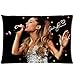 Tt-shop Soft Zippered Pillowcase Pillow case Cover 20*30 Inch (Twin sides) Singing Ariana Grande Yours Truly Music Signature Pattern
