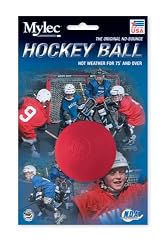 Mylec Hot Weather No Bounce Hockey Balls, Red (Pack of 6)