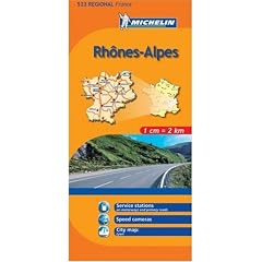 Michelin Map No. 244 Rhone-Alpes (France) Annecy Grenoble and Surrounding Area Scale 1:200000