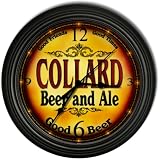 COLLARD 'S Beer and Ale Cascading Pub Wall Clock