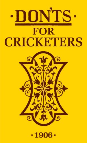 Don'ts for Cricketers