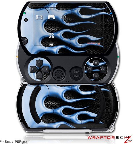 PSPgo Skin and Screen Protector Kit Metal Fire Flames Blue fits Sony PSP go 51tEYSv8PzL PSPgo Skin and Screen Protector Kit Metal Fire Flames Blue fits Sony PSP go