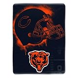 Chicago Bears NFL Tag Micro Raschel 60x80 Blanket by Northwest