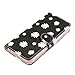 iPhone 6s Plus Case, Dimaka Cute Floral Pattern PU Leather Wallet Folio Cover [Cash Cards Slots Compartment] [Flip Kickstand] with Strap Hole Protective Purse Case for iPhone 6S Plus 5.5” black daisy