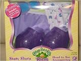 Cabbage Patch Kids Sassy Shoes Head to Toe Accessories Purple Fancy Glitter Shoes