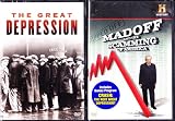 The History Channel the Great Depression , Crash the Next Great Depression , Madoff and the Scamming of America : 2 Dvd Set : Approx 5 Hours