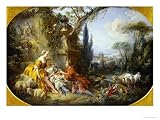 The Delights of Life in the Country Stretched Canvas Poster Print by Francois Boucher, 24x32