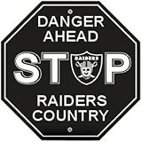Danger Ahead Stop Sign - Oakland Raiders