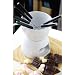 from SMT ONLINE SHOPING White Ceramic Fondue Set Serves 4 For Prochef Chocolate Treat Model 0720616