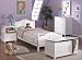 5 pc white finish wood twin size kids bedroom set twin or full