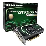 EVGA GeForce GTX 550 Ti FPB 1024 MB GDDR5 PCI Express 2.0 2DVI/Mini-HDMI SLI Ready Graphics Card, 01G-P3-1556-KR