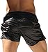 Andreas Wet-Look Sport- und Badeshorts, schwarz, Medium