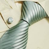 Green Stripes Necktie, Cufflinks Present Box Set mediumaquamarine mens gifts 5352