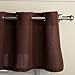 Lorraine Home Fashions, Chocolate ORRAINE Home Fashions Jackson inch, Valance 58 in x 12