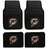 NFL Miami Dolphins Car Floor Mats Heavy Duty 4-Piece Vinyl - Front and Rear