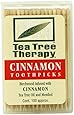 Tea Tree Therapy Toothpicks, Cinnamon, 100 Count