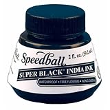 Super Black India Ink 2 Oz.