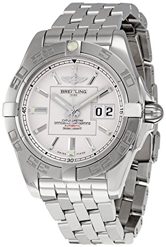 Breitling Men's A49350L2/G699 Galactic 42 Silver Dial Watch