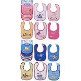 Embroidered 6-Pack Baby Bib Set