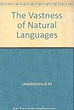 The vastness of natural languages