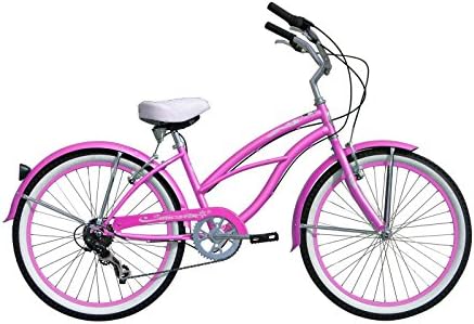 Micargi Bicycle Industries Tahiti 7-Speed Ride On, Pink