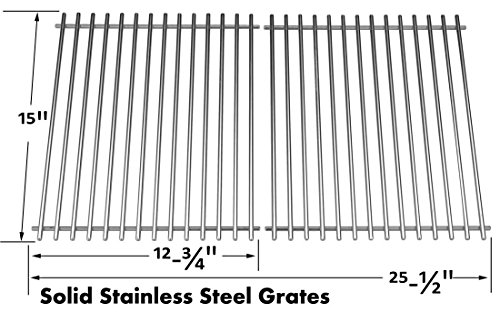 Stainless Cooking Grid for Broil-Mate 195557, 195564, 195567, 1964-67, 1964-64, 1964-54, 1964-57, 1161-54, 1161-57 Gas Models, Set of 2