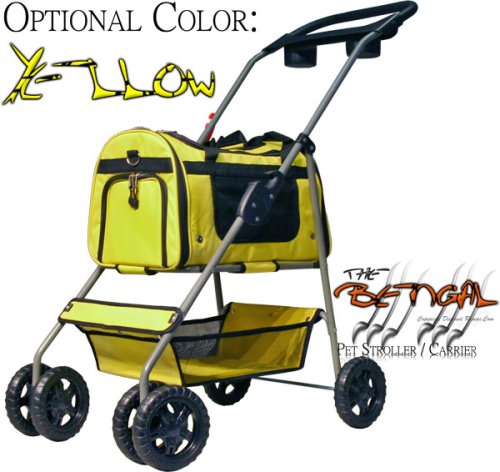 The Bengal Yellow Pet Stroller & Carrier