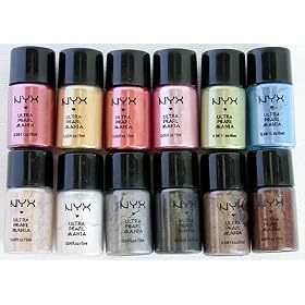 12 NYX Loose Pearl eyeshadow Powder pigment