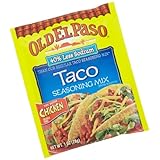 Old El Paso Low Salt Taco Seasoning Mix, 1-Ounce Packages (Pack of 32)