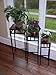 4D Concepts 3-Piece Slate Square Plant Stands with Slate Tops, Metal/Slate