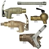 JUSTRITE Dispensing faucets for horizontal drums - Zinc Safety Faucet - Adjustable - .75 NPT (inch)