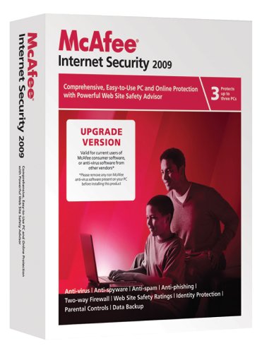 McAfee Internet Security  2009 - 3 User Upgrade (PC)