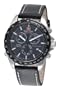Swiss Military Hanowa Men's 06-4007-04-007 Navigator Black Dial Leather Strap Watch