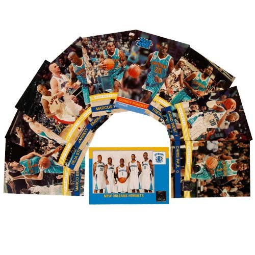 2010 / 2011 Donruss Basketball NEW ORLEANS HORNETS Team Set - 10 Cards Including Chris Paul, Jarrett Jack, David West, Trevor Ariza, Emeka Okafor, Marcus Thornton, Quincy Pondexter Rookie and more!