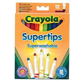 Crayola Supertips Washable - Pack of 12