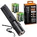Fenix LD42 AA Battery Powered 1000 Lumen Rotary Controller LED Flashlight w/Four X EdisonBright AA Batteries Bundle