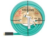 Tools & Hardware : Gilmour 10 Series 8 Ply Flexogen Hose 5/8 Inch x 50 Feet Green Plus Gilmour #573TF Nozzle #10-573TFS
