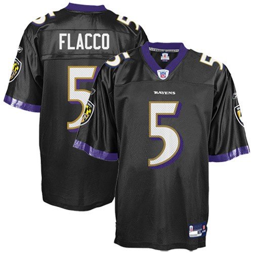 Joe Flacco Baltimore Ravens Black NFL Replica Jersey