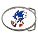 Belt Buckle of Sonic the Hedgehog Showing Peace Symbol