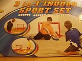 3 in 1 Indoor Sport Set (Hockey, Soccer, Knee Hockey)