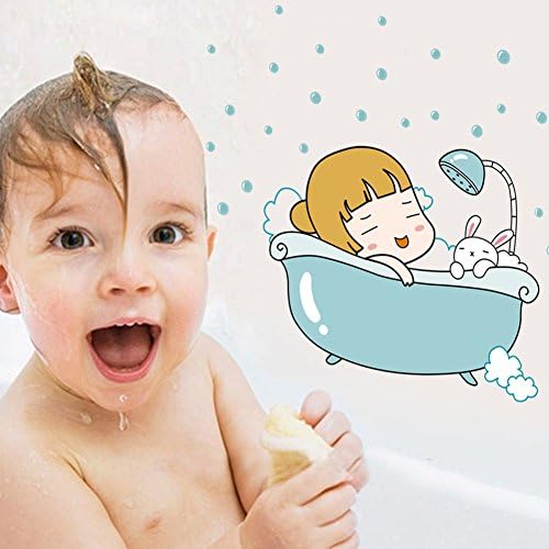 Hot Sale Happy Children Bathing Baby Different Types Of Bathroom Toliet Sticker