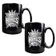 Sacramento Kings NBA 2pc Black Ceramic Mug Set - Primary Logo Sacramento Kings NBA 2pc Black Ceramic Mug Set - Primary Logo