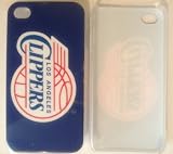 Basketball Clippers Team Hard Plastic Back Case for iPhone 4G 4S + Blue USB 2.0 Data Sync Cable for iPhone & iPad & iPod Touch & iPod Nano & iPod+ Clear Screen Protector